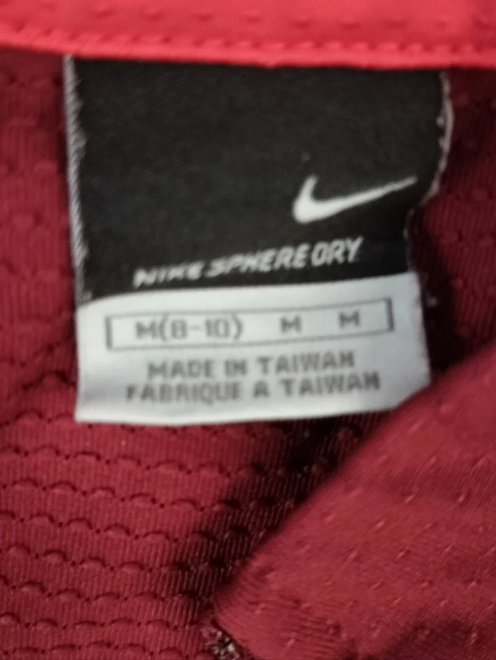 Nike Sphere Dry Women’s Long Zip Pullover Top Medium (8–10) Burgundy Athletic